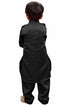 Boys' Black Cotton Pathani Kurta